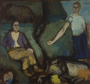 Two Painters in a Landscape (Margot and Joan)