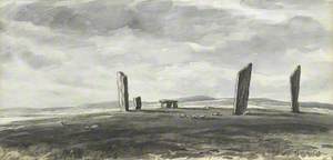 Standing Stones at Stennis, Orkney, Grey Weather