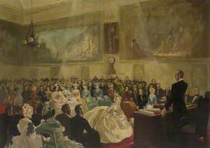 The Prince Consort, President of the Society of Arts, Presenting Medals in the Society's Hall in 1849