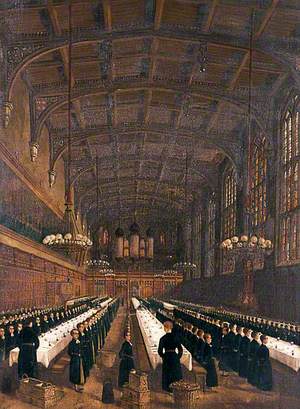 Interior of the Dining Hall, Christ's Hospital, London