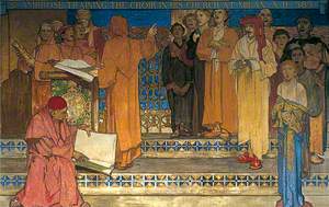 St Ambrose Training the Choir at His Church in Milan, AD 385