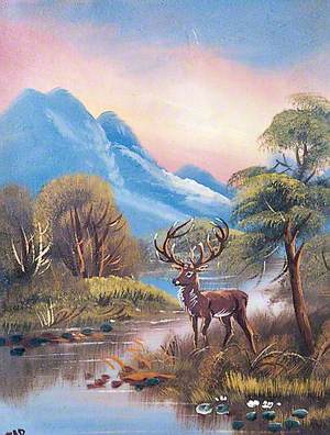 Landscape with a Stag