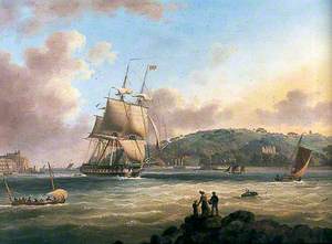 HMS 'Pallas' Entering Plymouth Harbour