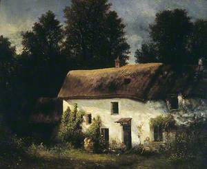 Landscape with a Thatched, Whitewashed Cottage
