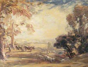 Landscape with Cattle and Trees