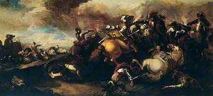Battle Scene Cavalry Skirmish