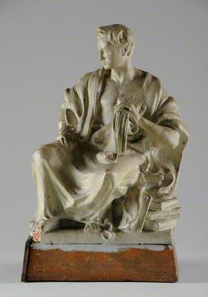 Maquette for a Seated Man in Classical Dress