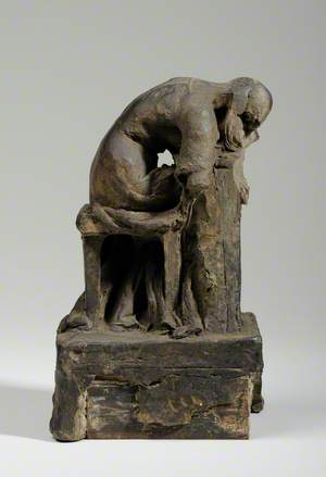 Maquette for a Figure of Grief