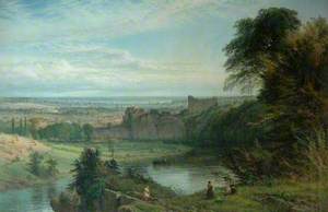 Landscape with Chepstow Castle and River