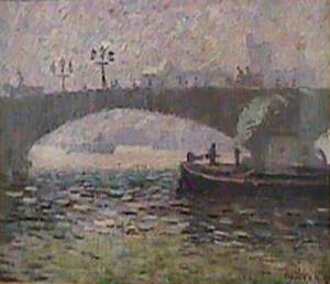 The Thames with a Barge