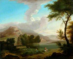 Landscape with Figures by a Lake