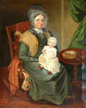 Sarah Barrett with a Child