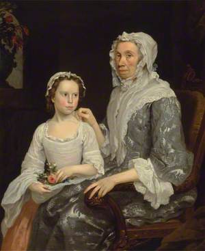 Portrait of an Elderly Lady and a Girl