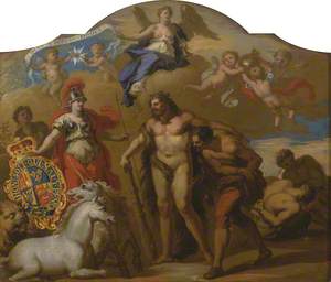 Allegory of the Power of Great Britain by Land, Design for a Decorative Panel for George I's Ceremonial Coach