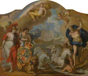 Allegory of the Power of Great Britain by Sea, Design for a Decorative Panel for George I's Ceremonial Coach