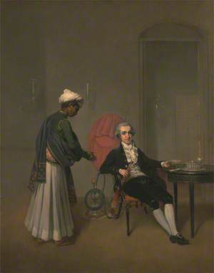 Portrait of a Gentleman and an Indian Servant