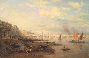 The Thames and Waterloo Bridge from Somerset House