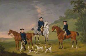 John Corbet, Sir Robert Leighton, and John Kynaston with their Horses and Hounds