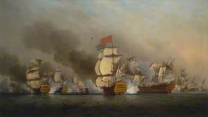 Vice Admiral Sir George Anson's ‘Victory’ off Cape Finisterre