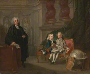 Prince George and Prince Edward Augustus, Sons of Frederick, Prince of Wales, with Their Tutor Dr Francis Ayscough