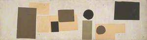 Abstract in Brown, White, Black and Ochre