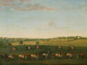 Sir Charles Warre Malet's String of Racehorses at Exercise