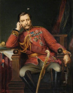 (General the Right Honourable Robert Cornellis, 1810–1890, Baron the Lord Napier of Magdala, GCB, GCSI, Governor of Gibraltar, 1876–1883), 1890, oil on canvas by Lowes Cato Dickinson (1819–1908)