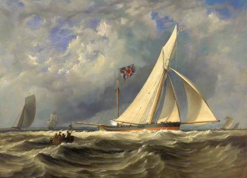 The 193 Ton Yacht ‘Alarm’ in a Light Swell