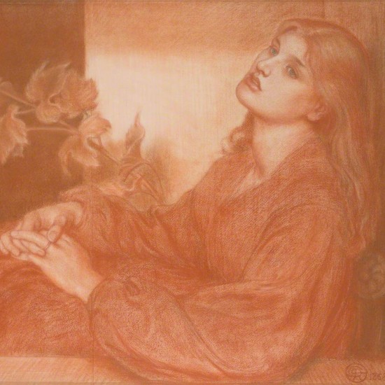 1868, red & black chalk on paperby Dante Gabriel Rossetti (1828–1882)