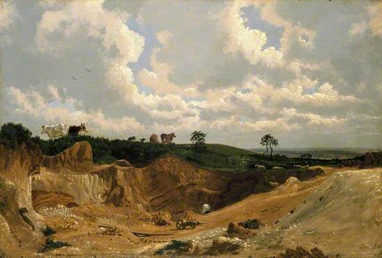 Gravel Pit on Shotover Hill, near Oxford