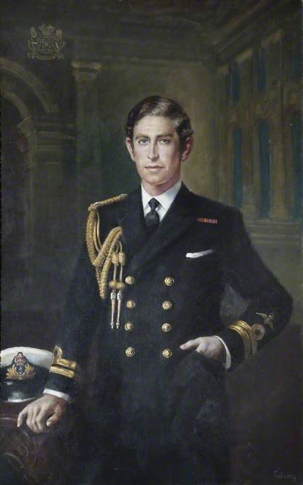 Charles III (b.1948), when HRH The Prince of Wales, RN
