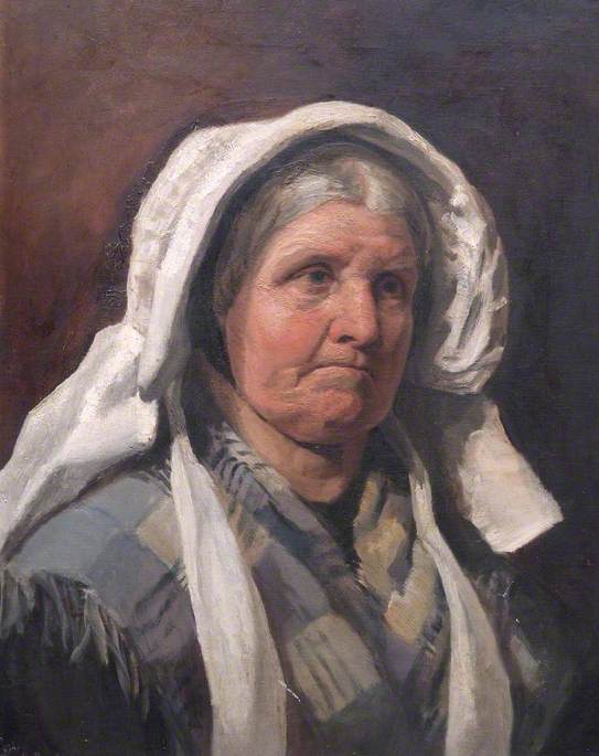 Cotswold Study, Head of a Woman