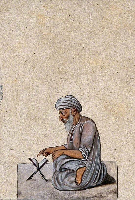A Mullah (Muslim Scholar) Reading a Book