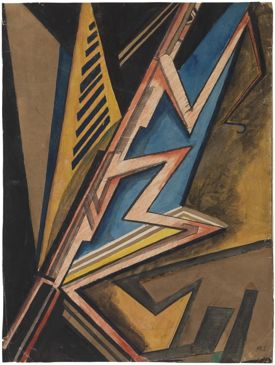 Vorticist Composition (Black and Khaki?)