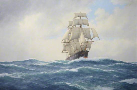 Sailing Ship 'Ethiopia' at Sea