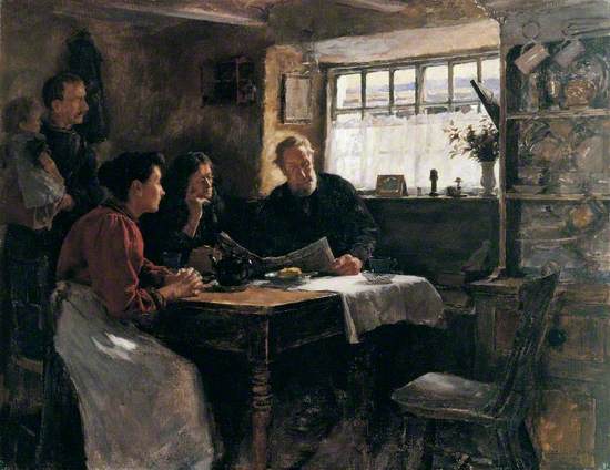 The 22 January 1901 (Reading the News of the Queen’s Death in a Cornish Cottage)