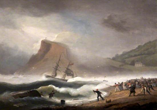 Shipwreck at Teignmouth, Devon