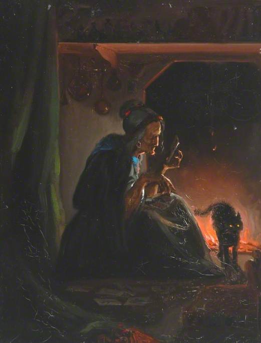 Old Woman beside a Fire