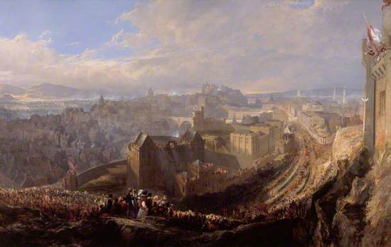 The Entry of George IV into Edinburgh from the Calton Hill, 1822