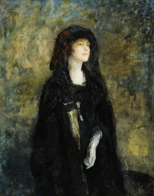 Mrs Claude Johnson in Black