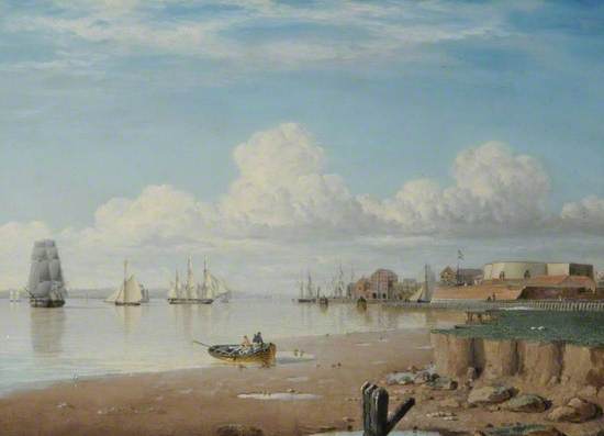 Ships on the Humber and the South Blockhouse, Hull