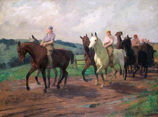 The Ladies' Army Remount Depot, Russley Park, Wiltshire, 1918