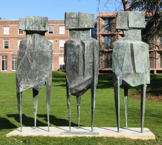 Facing The Artist Watchers Winged And Other Figures And Creatures By facing-the-artist-watchers-winged-and-other-figures-and-creatures-by