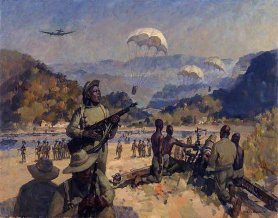 Troops of the Royal West African Frontier Force in the Arakan, Burma, c.1944