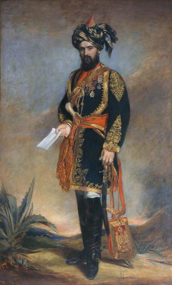 Colonel (later General Sir) Dighton MacNaghten Probyn (1833–1924), CB, VC, and Honorary ADC to the Viceroy of India and HM’s Indian Cavalry, 1867