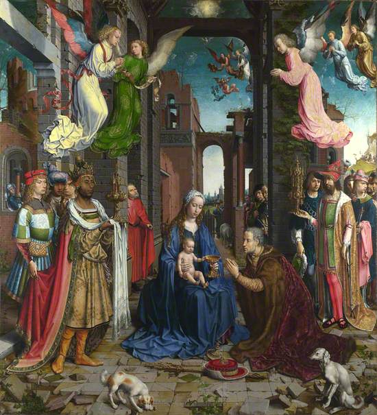 Audio description of 'The Adoration of the Kings' by Jan Gossaert