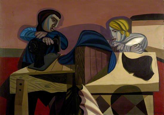 Two Women Sewing