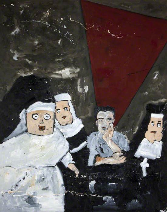 Self Portrait with Nun Dolls