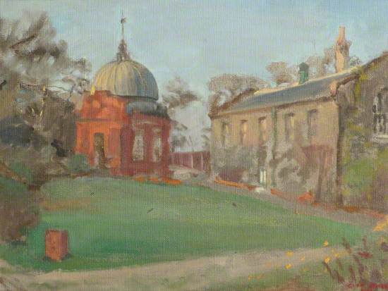 View of the Altazimuth Building and Library at the Royal Observatory, Greenwich