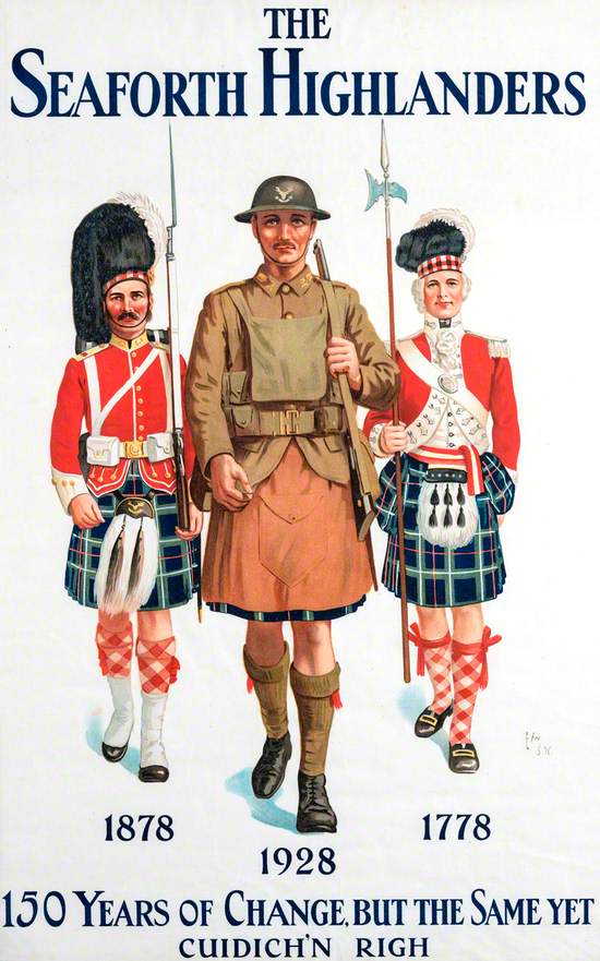 Recruiting Poster: The Seaforth Highlanders: 150 Years of Change